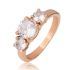 Купить Помолвочное кольцо из стали TATIC RSS-7539 с фианитами, цвет розовое золото