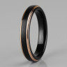 Купить Черное кольцо из карбида вольфрама Lonti RTG-4321