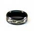 Купить Черное кольцо из карбида вольфрама CARRAJI RTU-076 с орнаментом