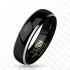 Купить Мужское кольцо Tisten из титан-вольфрама (тистена) R-TS-008 с черной полосой