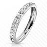 Купить Женское кольцо из титана с фианитами Lonti TI-4405 без покрытия