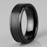 Купить Черное кольцо из карбида вольфрама Lonti RTG-4323
