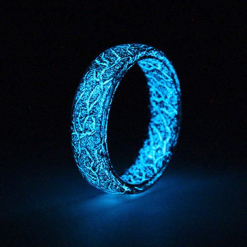 Купить Светящееся кольцо Lonti glow Black Star (бирюзовый), 5 мм