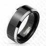 Купить Мужское кольцо из тистена (титан-вольфрама) Tisten R-TS-012 с черным покрытием