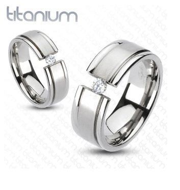 Купить Кольцо из титана TATIC R-TM-3047L-08 с фианитом