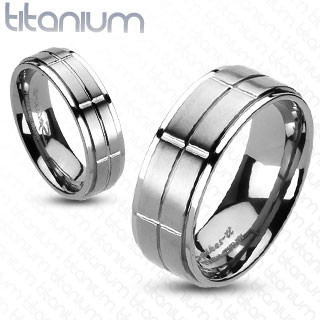 Купить Мужское кольцо из титана Spikes R-TI-0539