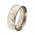 Купить Титановое кольцо мужское с диагональными насечками Lonti TI-055R