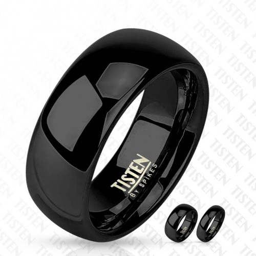 Купить Кольцо Tisten из титан-вольфрама (тистена) R-TS-004 с черным покрытием