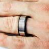Купить Мужское кольцо из карбида вольфрама CARRAJI R-TU-0119