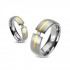 Купить Титановое обручальное кольцо Spikes TI-3389 с фианитом