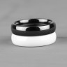 Купить Черное кольцо из керамики Everiot RCM-0002 парное, обручальное