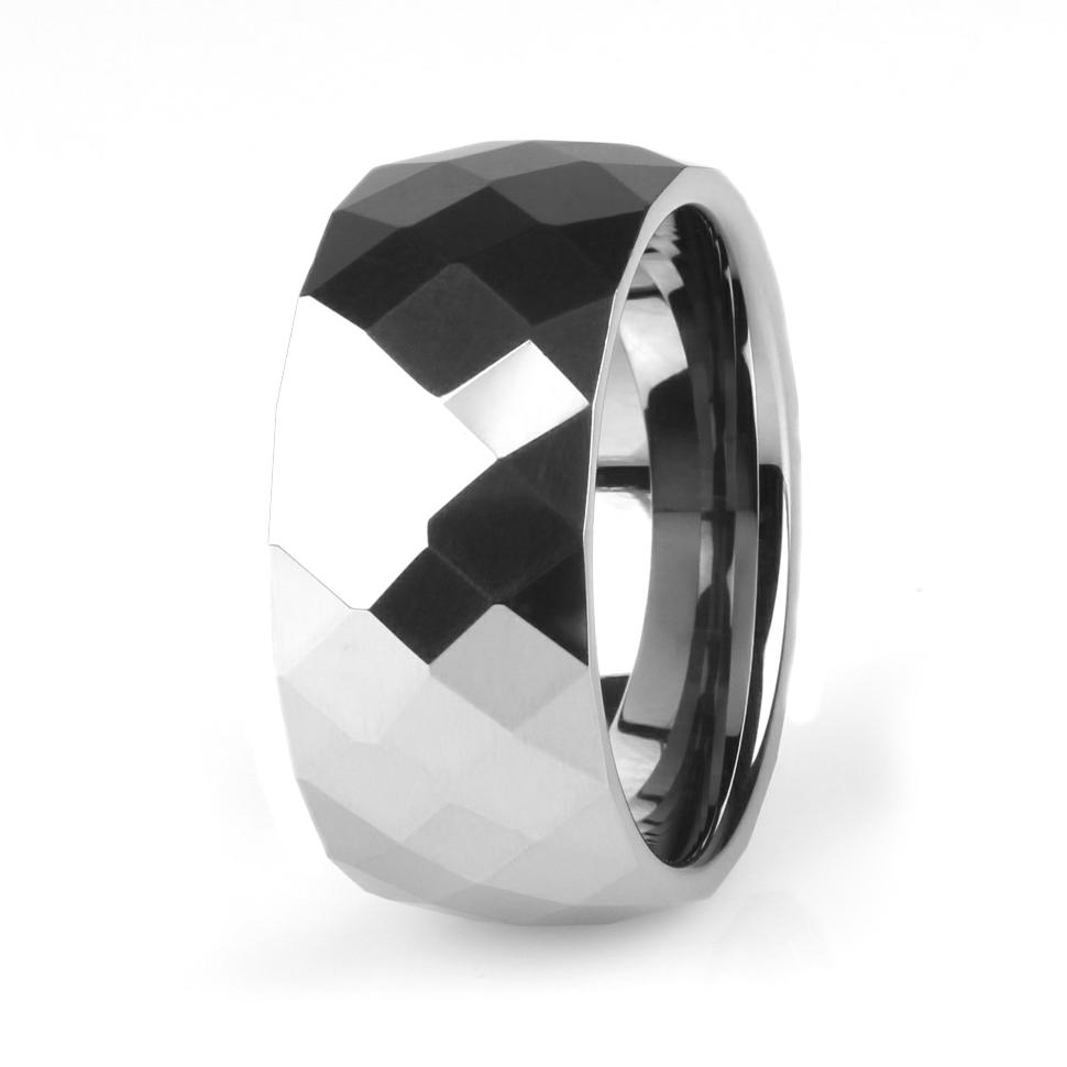 Купить Мужское кольцо из карбида вольфрама Lonti --TU-30 (в R-TG-0011) c геометрическими гранями