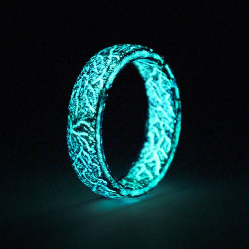 Купить Светящееся кольцо Lonti glow Blue Malachite, 5 мм