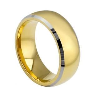 Купить Кольцо из карбида вольфрама Lonti TU-038042 с золотистым покрытием
