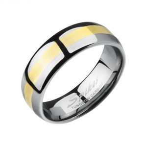 Вольфрамовое кольцо мужское с покрытием Spikes R-TU-146