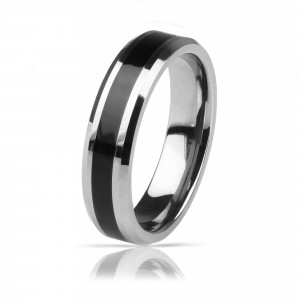 Мужское кольцо из карбида вольфрама Lonti TU-049R (6 мм)