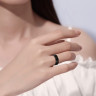 Купить Черное кольцо из карбида вольфрама Lonti TU-074R (8 мм)