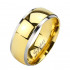 Купить Кольцо из титана Spikes R-TI-4382 для пар, с золотой полосой