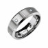 Купить Мужское кольцо из карбида вольфрама Spikes R-TU-141 с фианитами