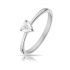 Купить Помолвочное кольцо из стали TATIC RSS-7004 с фианитом сердечко