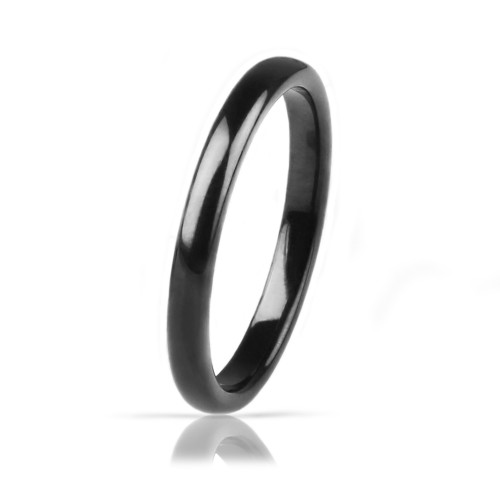 Купить Черное кольцо из вольфрама Lonti/Spikes RTG-0003 (R-TG-0142)