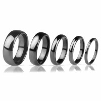 Черное кольцо из вольфрама Lonti/Spikes RTG-0003 (R-TG-0142)
