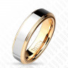 Купить Кольцо из титан-вольфрама (тистена) Tisten R-TS-007 обручальное с покрытием цвета розового золота