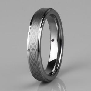 Женское кольцо из карбида вольфрама Lonti R-TG-0206 с кельтским орнаментом