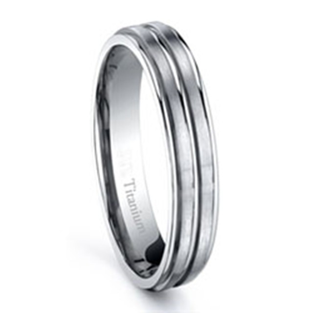 Купить Женское кольцо Lonti TI-013RW из титана (4 мм)