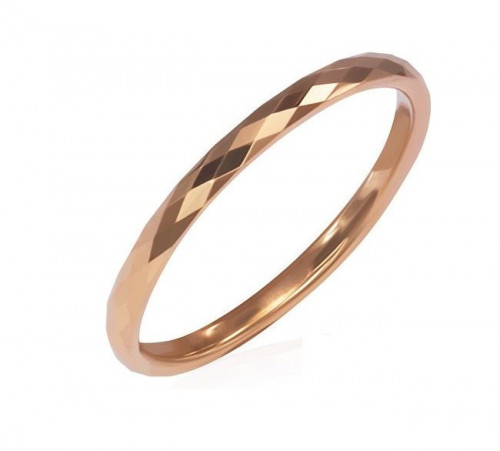 Купить Кольцо из карбида вольфрама Lonti RTG-0019 (RTN-119) цвета розового золота