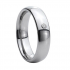 Купить Классическое обручальное кольцо из карбида вольфрама Lonti TU-027016 с фианитом