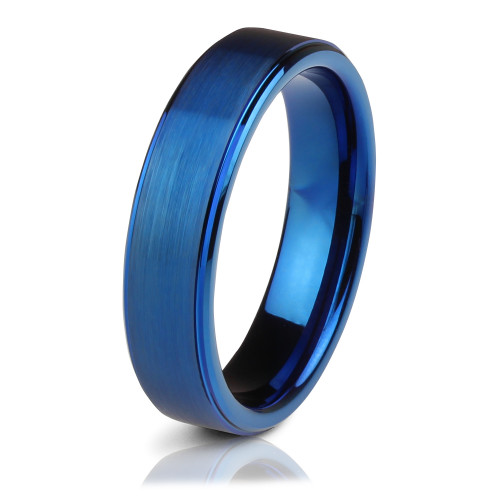 Купить Кольцо из карбида вольфрама Lonti --R-TG-0023 синее матовое