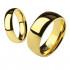 Купить Титановое кольцо (обручальное) Spikes R-TI-4383 цвета желтого золота