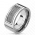 Купить Мужское кольцо из титана Spikes R-TI-4402 с декором в виде тросов