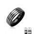 Купить Черное кольцо Spikes из титана R-TI-0715