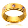 Купить Мужское кольцо из вольфрама TATIC TU-136 с фианитами
